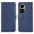 Custodia Portafoglio In Pelle Cover con Supporto B01H per Oppo Reno10 Pro 5G Blu