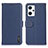 Custodia Portafoglio In Pelle Cover con Supporto B01H per Oppo Reno7 A Blu