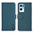 Custodia Portafoglio In Pelle Cover con Supporto B01H per Oppo Reno7 Pro 5G Verde