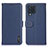 Custodia Portafoglio In Pelle Cover con Supporto B01H per Samsung Galaxy M32 4G Blu