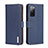 Custodia Portafoglio In Pelle Cover con Supporto B01H per Samsung Galaxy Note 20 5G Blu