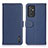 Custodia Portafoglio In Pelle Cover con Supporto B01H per Samsung Galaxy Quantum2 5G Blu