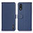 Custodia Portafoglio In Pelle Cover con Supporto B01H per Sony Xperia Ace II Blu
