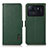 Custodia Portafoglio In Pelle Cover con Supporto B01H per Xiaomi Mi 11 Ultra 5G Verde