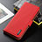 Custodia Portafoglio In Pelle Cover con Supporto B01H per Xiaomi Mi 12 Ultra 5G Rosso