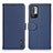 Custodia Portafoglio In Pelle Cover con Supporto B01H per Xiaomi Redmi Note 10 5G Blu