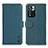 Custodia Portafoglio In Pelle Cover con Supporto B01H per Xiaomi Redmi Note 11 Pro+ Plus 5G Verde