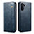 Custodia Portafoglio In Pelle Cover con Supporto B01S per Huawei Nova Y70 Blu