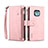 Custodia Portafoglio In Pelle Cover con Supporto B01S per Nokia XR20 Rosa