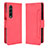 Custodia Portafoglio In Pelle Cover con Supporto B01Y per Samsung Galaxy Z Fold4 5G Rosso
