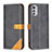 Custodia Portafoglio In Pelle Cover con Supporto B02F per Motorola Moto E32