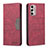 Custodia Portafoglio In Pelle Cover con Supporto B02F per Motorola Moto G Stylus (2022) 4G Rosso