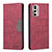 Custodia Portafoglio In Pelle Cover con Supporto B02F per Motorola Moto G Stylus (2022) 5G Rosso