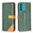 Custodia Portafoglio In Pelle Cover con Supporto B02F per Motorola Moto G71 5G