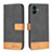 Custodia Portafoglio In Pelle Cover con Supporto B02F per Samsung Galaxy A04E Nero