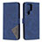 Custodia Portafoglio In Pelle Cover con Supporto B02F per Samsung Galaxy S21 Ultra 5G Blu