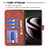 Custodia Portafoglio In Pelle Cover con Supporto B02F per Samsung Galaxy S23 Ultra 5G