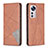 Custodia Portafoglio In Pelle Cover con Supporto B02F per Xiaomi Mi 12 5G Marrone