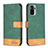 Custodia Portafoglio In Pelle Cover con Supporto B02F per Xiaomi Poco M5S