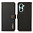 Custodia Portafoglio In Pelle Cover con Supporto B02H per Huawei Honor 60 Pro 5G Nero