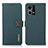 Custodia Portafoglio In Pelle Cover con Supporto B02H per Oppo F21 Pro 4G Verde