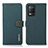 Custodia Portafoglio In Pelle Cover con Supporto B02H per Realme 8 5G Verde