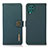 Custodia Portafoglio In Pelle Cover con Supporto B02H per Samsung Galaxy M62 4G Verde