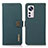 Custodia Portafoglio In Pelle Cover con Supporto B02H per Xiaomi Mi 12 Lite 5G Verde