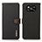 Custodia Portafoglio In Pelle Cover con Supporto B02H per Xiaomi Poco X3 NFC Nero