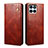 Custodia Portafoglio In Pelle Cover con Supporto B02S per Huawei Honor X8b Marrone