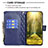Custodia Portafoglio In Pelle Cover con Supporto B03F per Motorola Moto G200 5G
