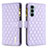 Custodia Portafoglio In Pelle Cover con Supporto B03F per Motorola Moto G200 5G Viola