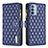 Custodia Portafoglio In Pelle Cover con Supporto B03F per Motorola Moto G41 Blu