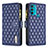 Custodia Portafoglio In Pelle Cover con Supporto B03F per Motorola Moto G71 5G Blu