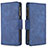 Custodia Portafoglio In Pelle Cover con Supporto B03F per Samsung Galaxy A01 SM-A015 Blu