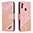 Custodia Portafoglio In Pelle Cover con Supporto B03F per Samsung Galaxy A11 Oro Rosa