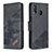 Custodia Portafoglio In Pelle Cover con Supporto B03F per Samsung Galaxy A20 Nero