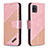 Custodia Portafoglio In Pelle Cover con Supporto B03F per Samsung Galaxy A81 Oro Rosa