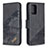 Custodia Portafoglio In Pelle Cover con Supporto B03F per Samsung Galaxy A91 Nero