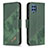 Custodia Portafoglio In Pelle Cover con Supporto B03F per Samsung Galaxy M32 4G Verde