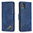 Custodia Portafoglio In Pelle Cover con Supporto B03F per Samsung Galaxy M40S Blu