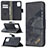 Custodia Portafoglio In Pelle Cover con Supporto B03F per Samsung Galaxy M80S