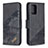 Custodia Portafoglio In Pelle Cover con Supporto B03F per Samsung Galaxy M80S Nero