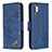 Custodia Portafoglio In Pelle Cover con Supporto B03F per Samsung Galaxy Note 10 Plus 5G Blu