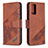 Custodia Portafoglio In Pelle Cover con Supporto B03F per Samsung Galaxy Note 20 5G