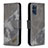 Custodia Portafoglio In Pelle Cover con Supporto B03F per Samsung Galaxy S20 Plus Grigio Scuro
