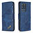 Custodia Portafoglio In Pelle Cover con Supporto B03F per Samsung Galaxy S20 Ultra 5G Blu