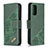 Custodia Portafoglio In Pelle Cover con Supporto B03F per Xiaomi Poco M3 Verde
