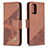 Custodia Portafoglio In Pelle Cover con Supporto B03F per Xiaomi Poco M5S