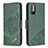 Custodia Portafoglio In Pelle Cover con Supporto B03F per Xiaomi Redmi Note 10T 5G Verde